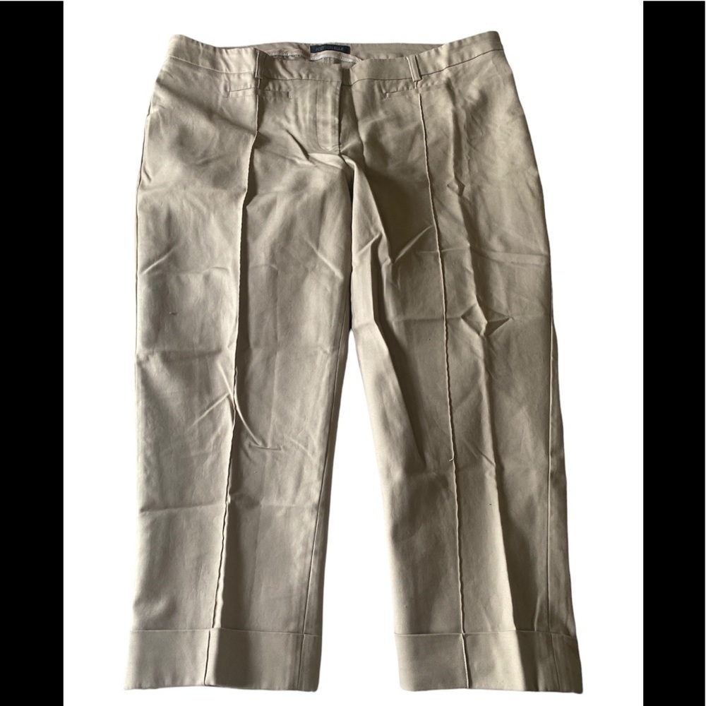 Addition Elle - Pleated camel capri trousers